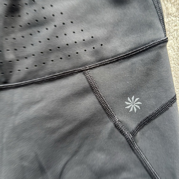 Athleta Black Cropped Leggings - Picture 3 of 7